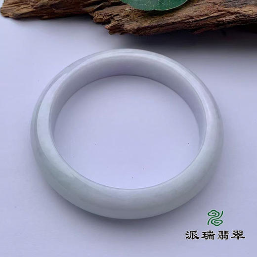 派瑞翡翠 翡翠手镯 糯种 浅紫 商品图3