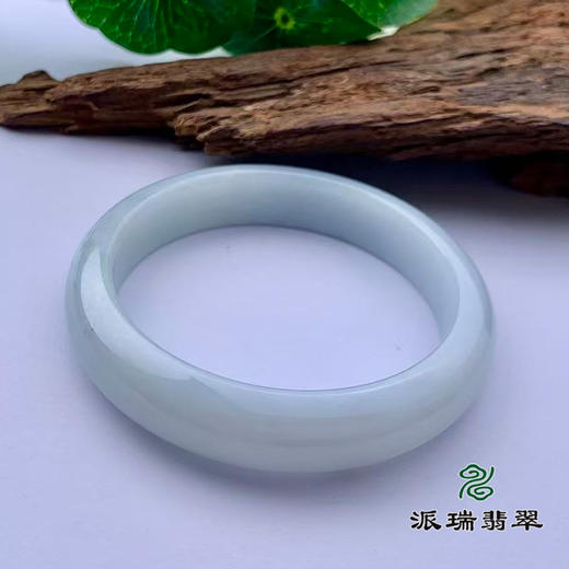 派瑞翡翠 翡翠手镯 糯种 飘花 商品图3