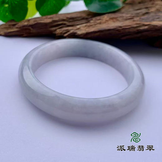 派瑞翡翠 翡翠手镯 糯种 白色 商品图3