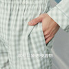 Threegun三枪 纯棉彩格翻领开襟长袖长裤男家居套-T80135D01 商品缩略图5