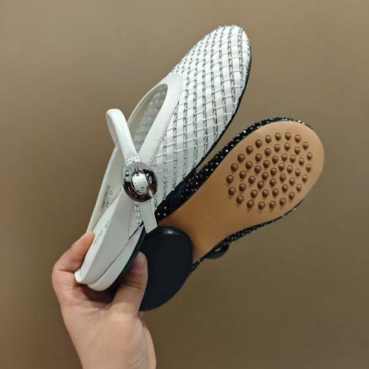 【牛皮革】西村名物2025年夏季新款羊皮内里内垫透气后空一字带空鞋U25AH15861 商品图4