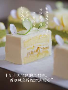 🌿新品「香草柠檬凤梨」切块蛋糕（酸甜·一人食）