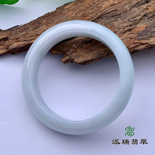 派瑞翡翠 翡翠手镯 糯种 飘花 商品图2