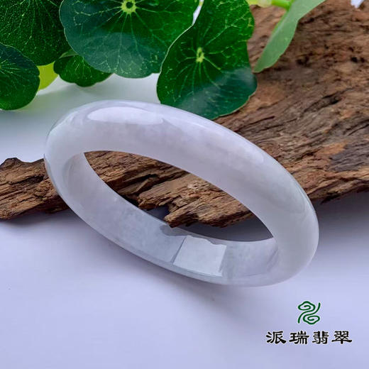 派瑞翡翠 翡翠手镯 糯种 白色 商品图0