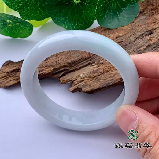 派瑞翡翠 翡翠手镯 糯种 飘花 商品图1