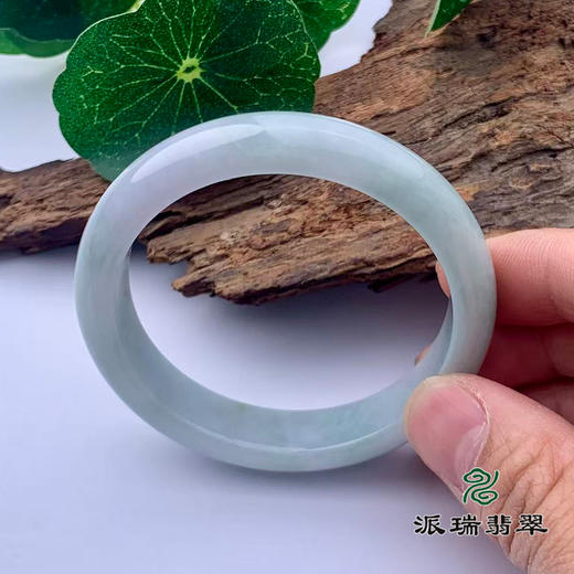 派瑞翡翠 翡翠手镯 糯种 飘花 商品图1