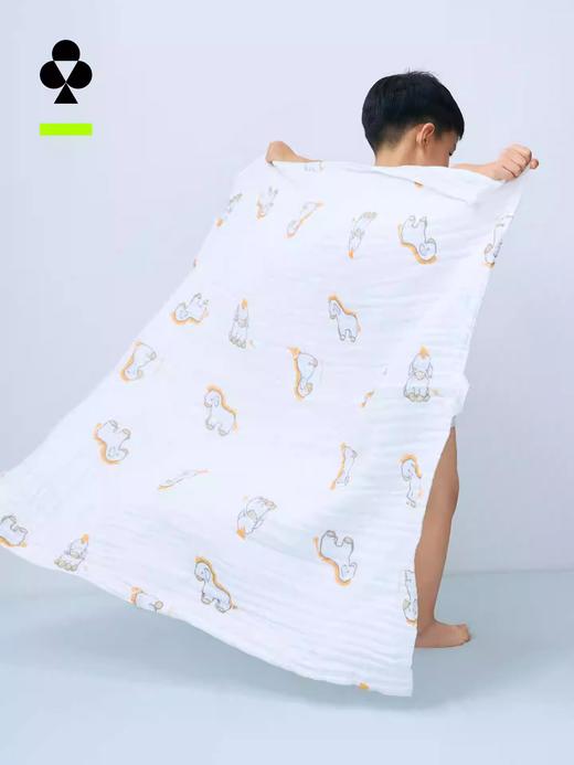 【婴幼儿抗菌防螨】有棵树儿童纱布浴巾纯棉宝宝A类新生婴儿裹巾2026新款洗澡包被巾 商品图0