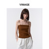 VIMAGE纬漫纪简约纯色百搭修身针织吊带外穿打底上衣2026夏季新款V2501101 商品缩略图8
