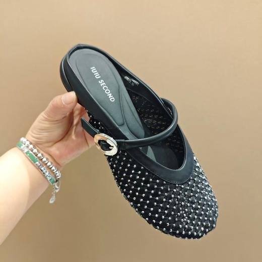 【牛皮革】西村名物2025年夏季新款羊皮内里内垫透气后空一字带空鞋U25AH15861 商品图2