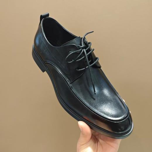 【牛皮革】西村名物2026年春季新款舒适软底软面系带商务男鞋X16AV17521 商品图1