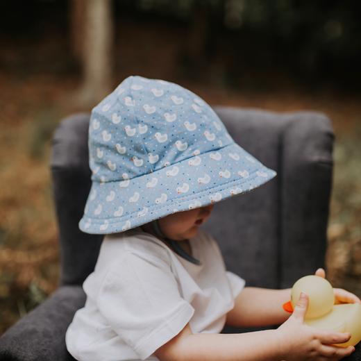 Bedhead 26ss新品 宝宝儿童春夏出行经典渔夫帽护脖帽-弹力绵系列 商品图2
