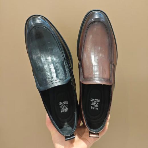 【牛皮革】西村名物2026年春季新款软底软面舒适一脚蹬商务男鞋X16AV17511 商品图3