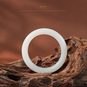 【玖熙】羊脂白玉手镯（圈口53.2）