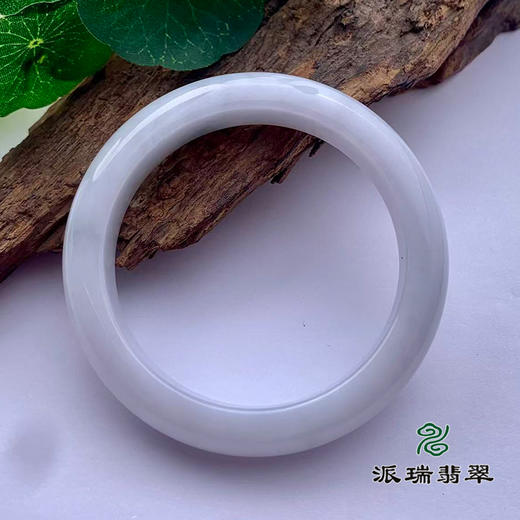 派瑞翡翠 翡翠手镯 糯种 白色 商品图1