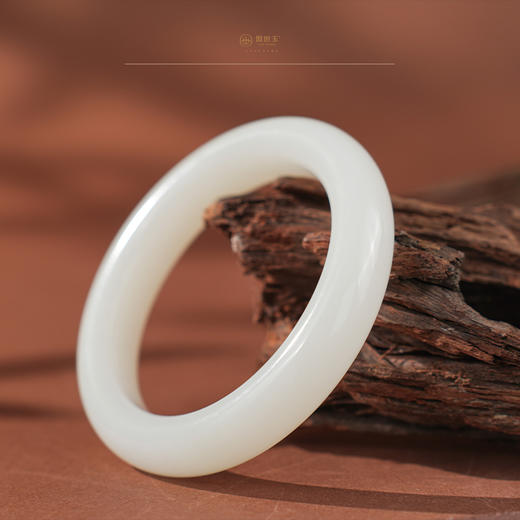 【玖熙】羊脂白玉手镯（圈口53.2） 商品图5