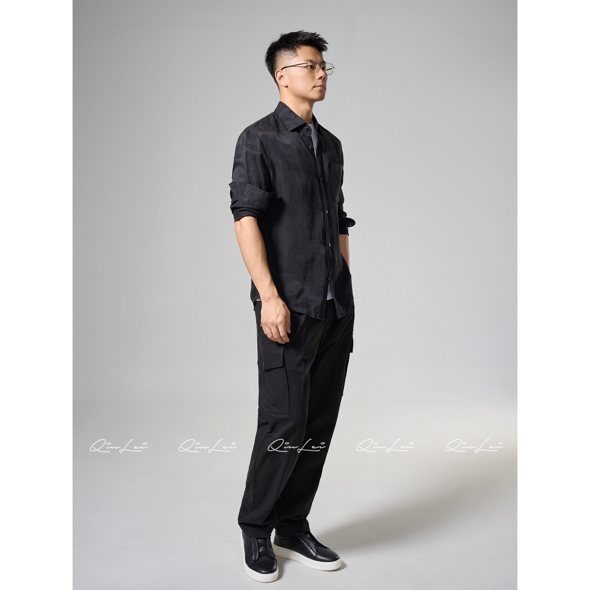 男装「N.cool」亚麻定纺四季凉感肌理衬衫LL-WCS3051 O3商品图4