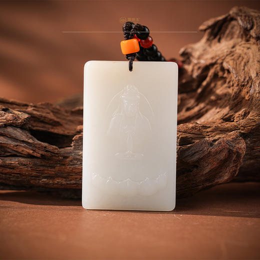 【梵音观心牌】羊脂白玉 商品图1