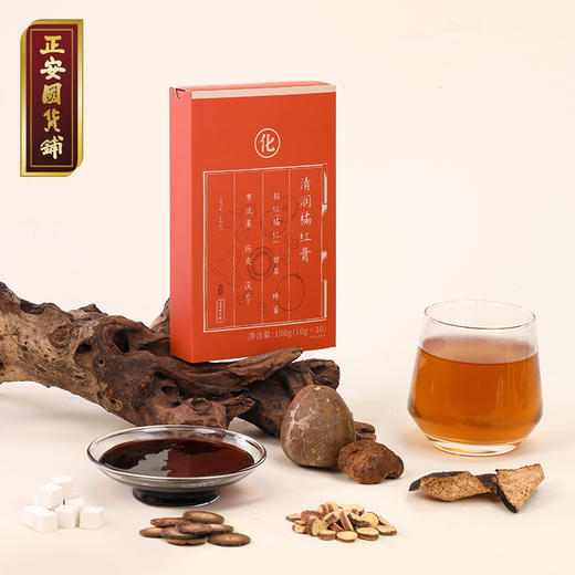 正安 清润橘红膏 非遗技艺制作清润干爽 六味配伍三重沁养 轻盈告别干燥 日常养护即冲即饮 100g（10g*10袋）/盒 商品图0