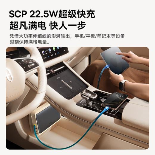 倍思 问界M7专用四口高速拓展坞 主副驾驶双伸缩线 BS-HS0001 商品图1
