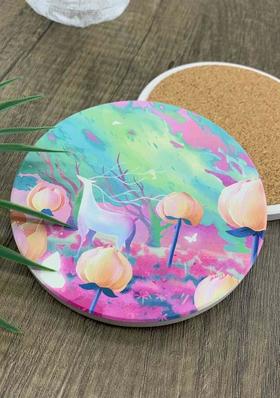 读者书店 | 陶瓷杯垫-云中花园-九色鹿系列