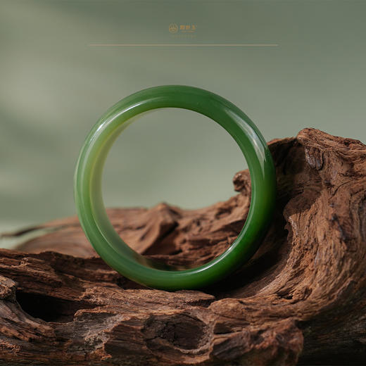 【瑾年】碧玉手镯（圈口57.5） 商品图1
