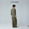 LIYIHAN 2026夏季新款通勤女西装绿色上衣亚麻外套套装小众设计感 商品缩略图4