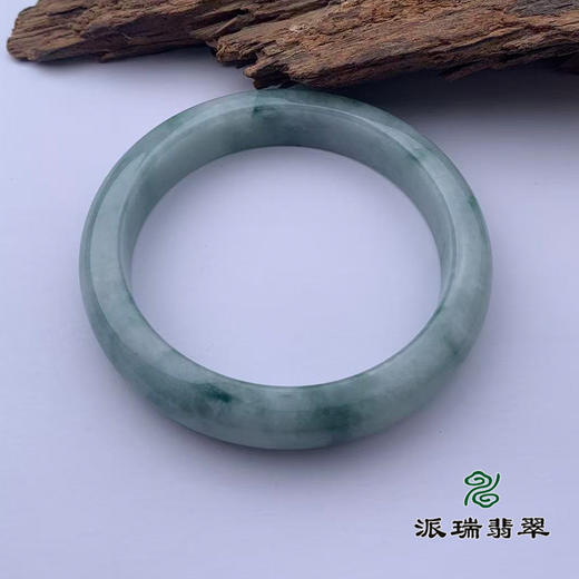 派瑞翡翠 翡翠手镯 糯种 飘花 商品图3