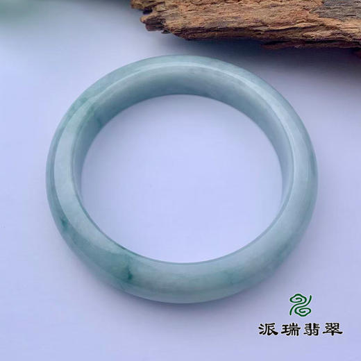 派瑞翡翠 翡翠手镯 糯种 飘花 商品图3