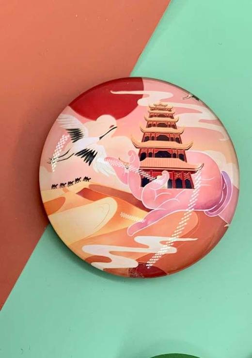 读者书店 | 水晶冰箱贴-九层宝塔-遇见敦煌系列 商品图0