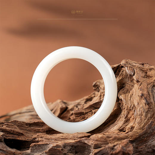 【博仙】羊脂白玉手镯（圈口53.0） 商品图1