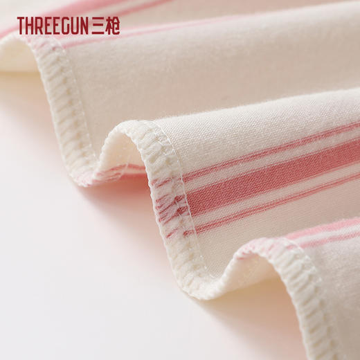 Threegun三枪 彩条冰泉棉短袖女家居裙-T70023A01 商品图5