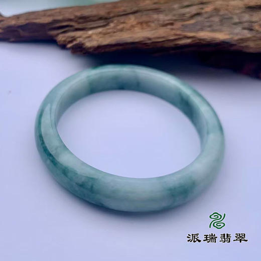 派瑞翡翠 翡翠手镯 糯种 飘花 商品图3