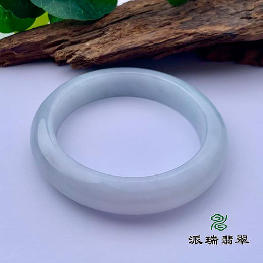 派瑞翡翠 翡翠手镯 糯种 飘花 商品图3