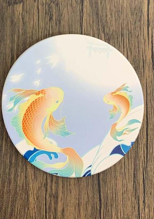 读者书店 | 陶瓷杯垫-鲤跃龙门-遇见敦煌系列 商品图0