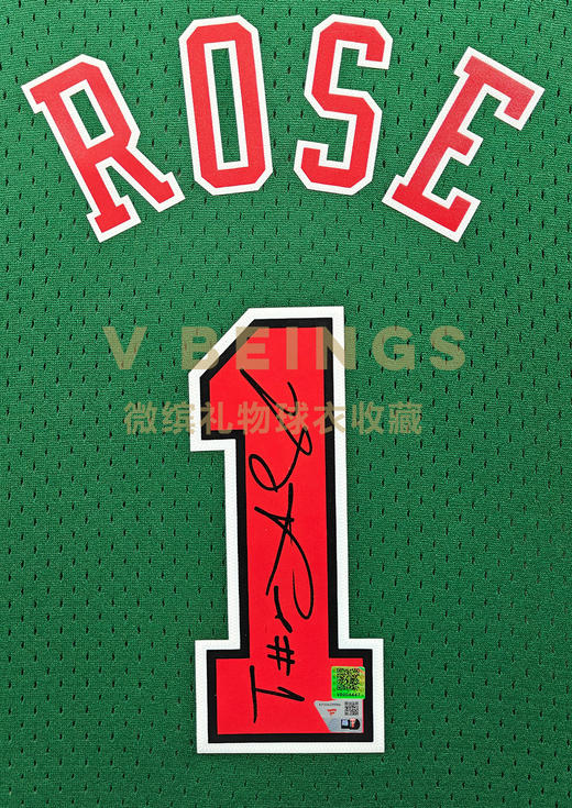 收藏系列 罗斯 绿色球迷版 亲笔签名球衣 商品图2