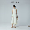 LIYIHAN 2026夏季新款通勤桑蚕丝连衣裙米白色女真丝背心裙设计感 商品缩略图2