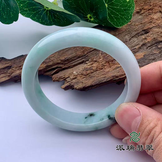 派瑞翡翠 翡翠手镯 糯种 飘花 商品图1