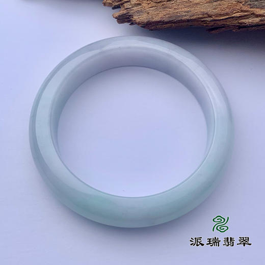 派瑞翡翠 翡翠手镯 糯种 飘花 商品图3