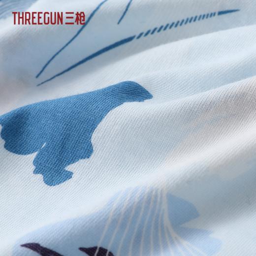 Threegun三枪 水柔棉印花V领开襟无袖女衫-T80048A01 商品图4