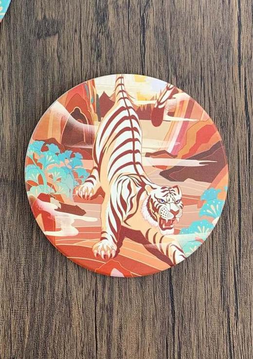 读者书店 | 陶瓷杯垫-阳关跃虎-遇见敦煌系列 商品图0