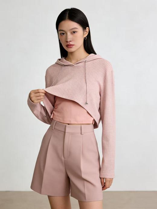 418良粉节|2026 活动爆款 品牌促➡️薄款【自营】衣周期5712（两件套）连帽针织上衣-喜出 商品图2