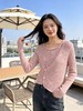 418良粉节|2026 活动爆款 品牌促➡️薄款【自营】衣周期8566镂空不规则设计感针织上衣-喜出 商品缩略图4