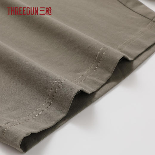 Threegun三枪 彩条冰泉棉短袖短裤男家居套-T80143D02 商品图6