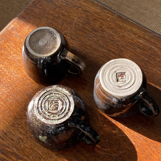 【苏州】日本中古粗陶茶杯 带签章 X1526 商品图7