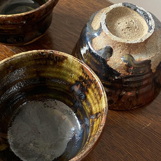 【苏州】日本中古粗陶手作器皿 带签章 X1522 商品图2