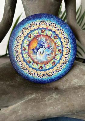 读者书店 | 陶瓷杯垫-灵鹿梵花-遇见敦煌系列