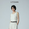 LIYIHAN 2026夏季通勤新款女灰色背心真丝吊带百搭舒适小众设计感 商品缩略图3