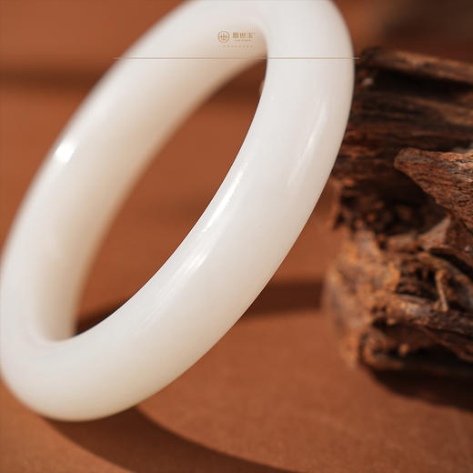 【矜阙】羊脂白玉手镯（圈口53.5） 商品图1
