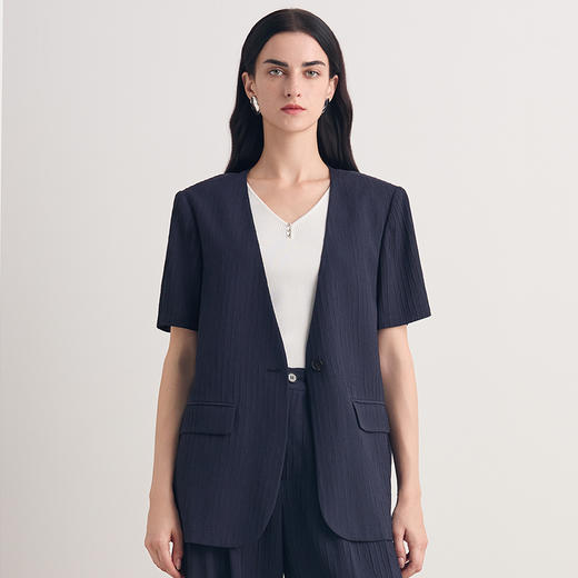EITIE爱特爱百搭收腰通勤一粒扣西装外套2026夏季新款8603307 商品图5