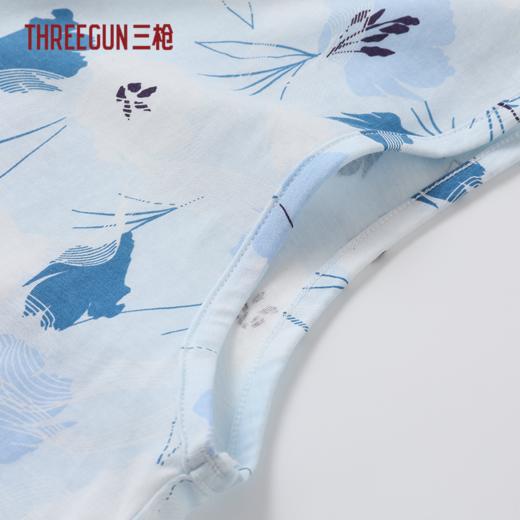 Threegun三枪 水柔棉印花V领开襟无袖女衫-T80048A01 商品图3